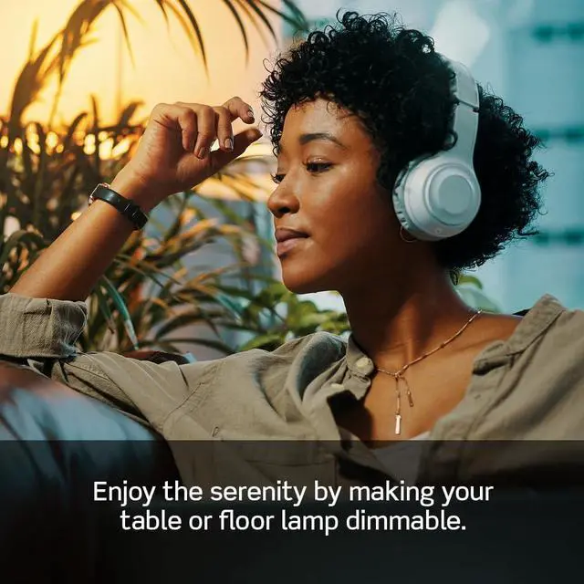 Alt view image 2 of 7 - Table Top Plug in Lamp Dimmer for Dimmable LED, Halogen and Incandescent Bulbs, TBL03-10E, Black