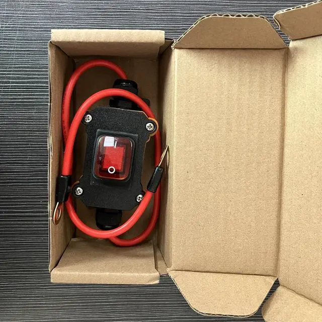 Alt view image 7 of 7 - DC 12V Inline Switch DC 12-24V DPST Dual Side Wiring Switchs 25A Inline Power Switch Waterproof Inline Switchs IP67 for Motorcycle and Automotive.(DC Switch)