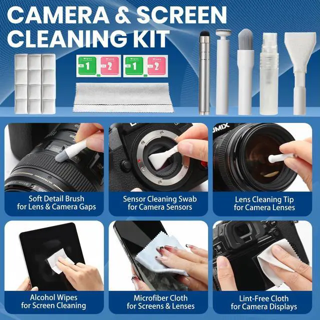 Alt view image 5 of 7 - Upgraded 47PCS Phone Cleaning Kit, AirPod & iPhone Cleaner, Electronics Cleaning Tools for Charging Port/USB-C/Speaker, Laptop Cleaner for Keyboard Screen, Tech Gifts for Men, Cool Gadgets (White)