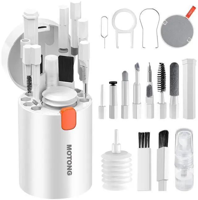 Main image of Cellphone Cleaning Kit, Laptop Cleaning Kit,20 in 1 Mutifunctional Cleaner Tools Kits for AirPods Camera PC (White)