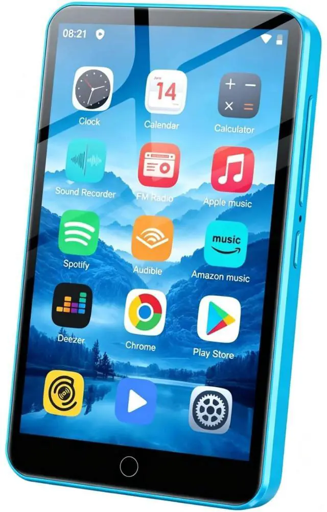 Main image of MP3 Player with Bluetooth and WiFi, ZAQE 80GB Storage & Android OS, 4" Touch Screen, FM Radio, Kids MP3 & MP4 Player with Spotify Google Play Store, Portable Media Player