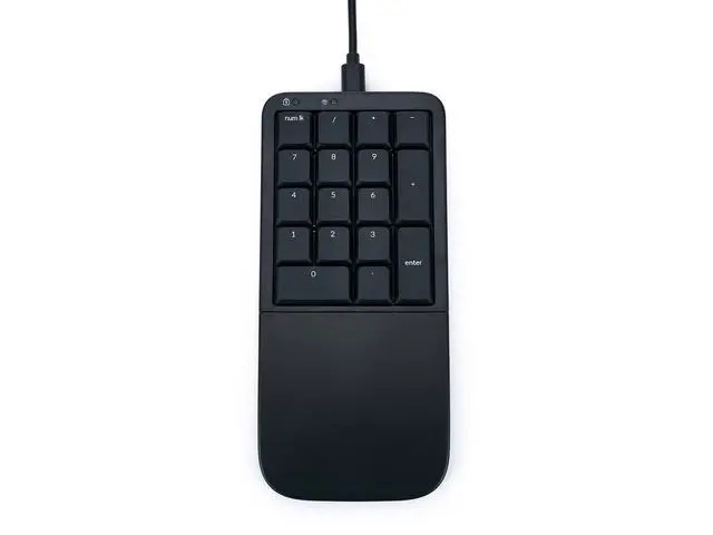 Alt view image 2 of 7 - Mechanical Keypad LP Numeric 10-Key for Mac & PC | Wired & Wireless Mode | Quiet Linear Mechanical Switches | Programmable | Ergonomic Palm Support | Backlit