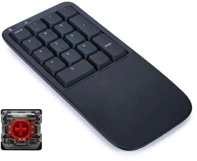 Main image of Mechanical Keypad LP Numeric 10-Key for Mac & PC | Wired & Wireless Mode | Quiet Linear Mechanical Switches | Programmable | Ergonomic Palm Support | Backlit