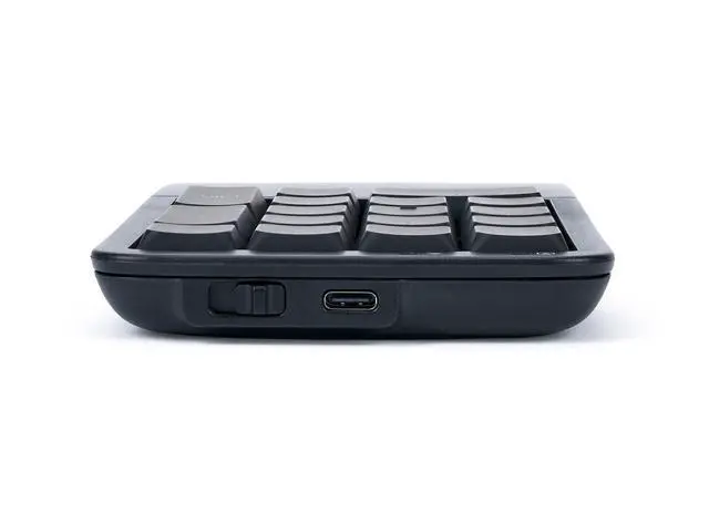 Alt view image 6 of 7 - Mechanical Keypad LP Numeric 10-Key for Mac & PC | Wired & Wireless Mode | Quiet Linear Mechanical Switches | Programmable | Ergonomic Palm Support | Backlit