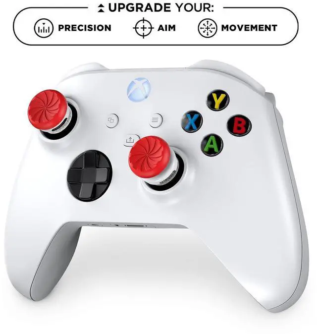 Alt view image 2 of 7 - Aim Boost Kit for Xbox One and Xbox Series X Controller | Includes Performance Thumbsticks and Precision Rings | Inferno Edition