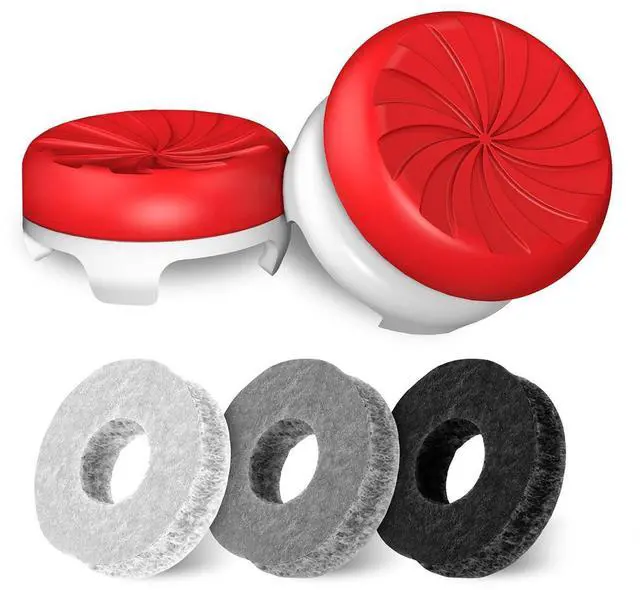 Alt view image 4 of 7 - Aim Boost Kit for Xbox One and Xbox Series X Controller | Includes Performance Thumbsticks and Precision Rings | Inferno Edition