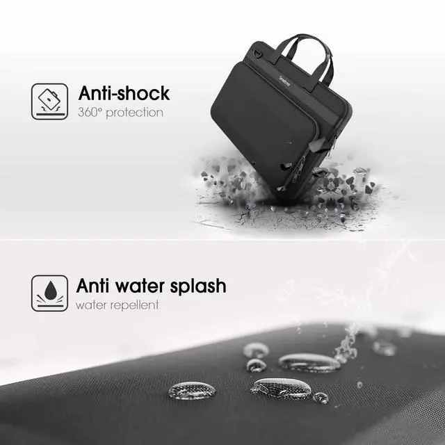 Alt view image 7 of 7 - Hard Laptop Handbag Sleeve for 14.2 inch Apple MacBook Pro M5 2026/M5 2025/M4 2024/M3 2023 A2918, 13 inch MacBook Air M4 2025/M3 2024/2022, 14inch Acer Swift 3/ideapad Laptop Carrying Bag