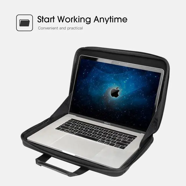 Alt view image 5 of 7 - Hard Laptop Handbag Sleeve for 14.2 inch Apple MacBook Pro M5 2026/M5 2025/M4 2024/M3 2023 A2918, 13 inch MacBook Air M4 2025/M3 2024/2022, 14inch Acer Swift 3/ideapad Laptop Carrying Bag