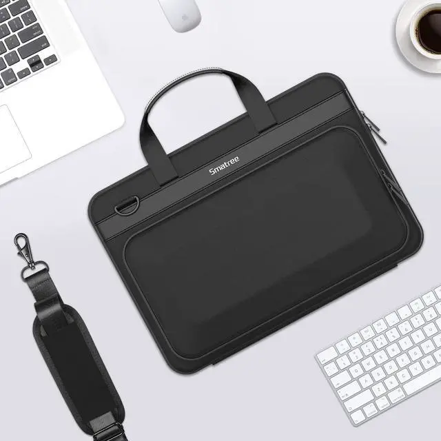 Alt view image 3 of 7 - Hard Laptop Handbag Sleeve for 14.2 inch Apple MacBook Pro M5 2026/M5 2025/M4 2024/M3 2023 A2918, 13 inch MacBook Air M4 2025/M3 2024/2022, 14inch Acer Swift 3/ideapad Laptop Carrying Bag