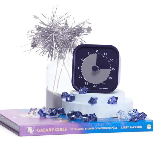 Alt view image 4 of 6 - MOD Home - Metallic Series - Individual Sized 60 Minute Visual Countdown Timer for ADHD, Adults, Students, and Pomodoro with Silent Operation (Metallic Indigo)