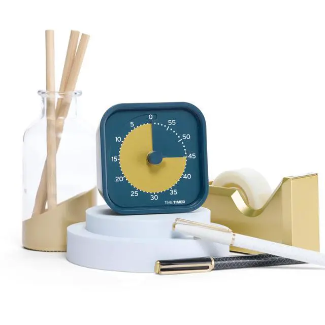 Alt view image 5 of 5 - MOD - Home Edition - Individual Sized 60 Minute Visual Countdown Timer for ADHD, Adults, Students, and Pomodoro with Silent Operation (Metallic Midnight)