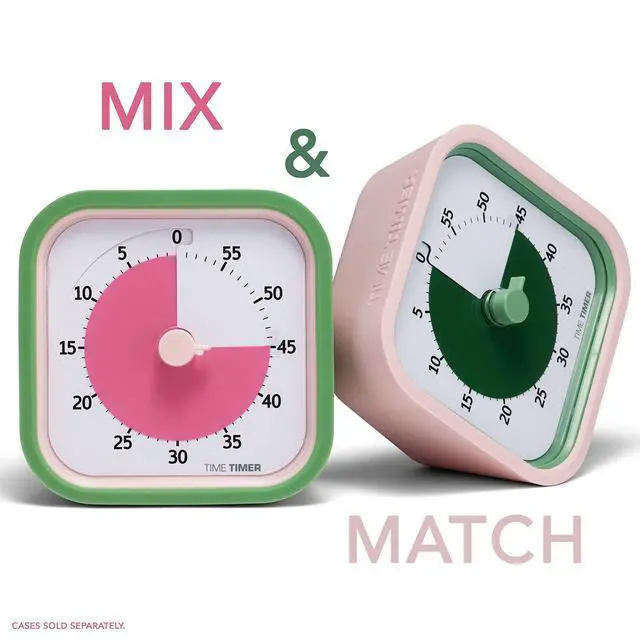 Alt view image 6 of 7 - MOD 60-Minute Visual Timer, Homeschool Supplies Study Tool, Timer for Office and Meetings with Silent Operation (Peony Pink)