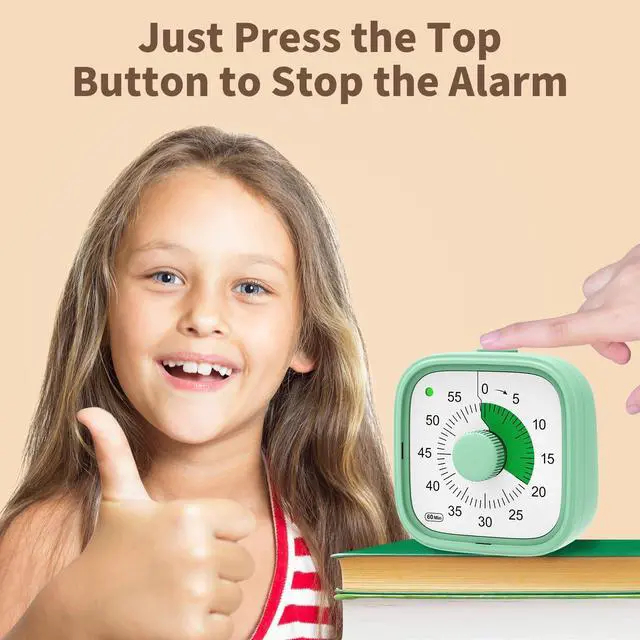 Alt view image 5 of 7 - Visual Timer, Pomodoro Timers for Kids Adults, 60-Minute Countdown Desk Timer for Productivity, Silent ADHD Timer for Kids Toddlers, Kitchen for Cooking