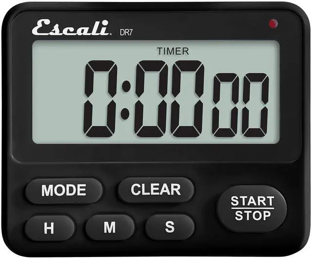 Main image of Extra Loud Display Digital Kitchen Timer with Clock Mode, Recall Timer Magnetic Back