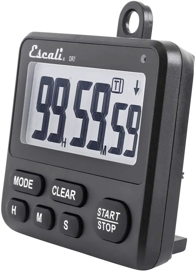 Alt view image 2 of 7 - Extra Loud Display Digital Kitchen Timer with Clock Mode, Recall Timer Magnetic Back
