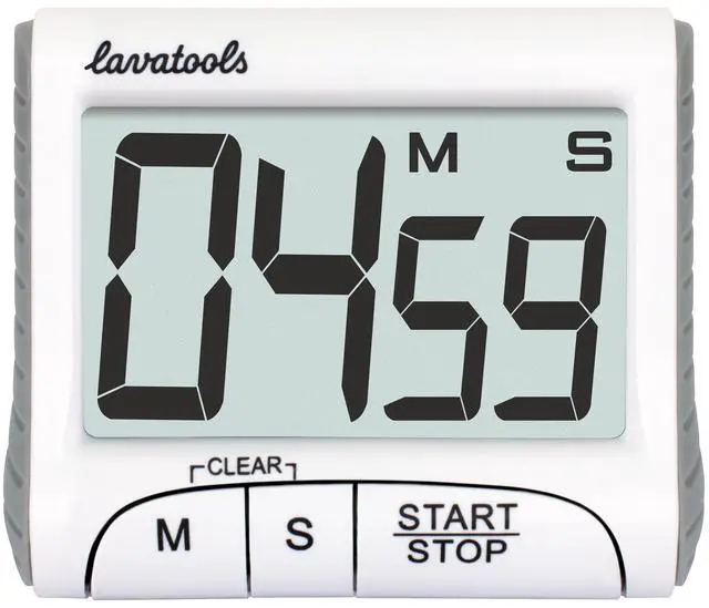 Alt view image 2 of 7 - KT1 Digital Kitchen Timer & Stopwatch, Large Display, Bold Digits, Simple Operation, Loud Alarm, Magnetic Kickstand for Cooking and Classroom