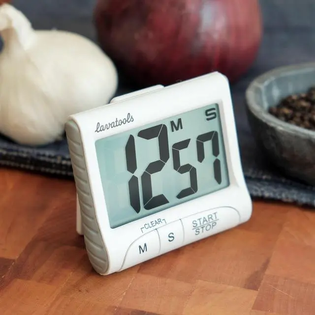 Alt view image 6 of 7 - KT1 Digital Kitchen Timer & Stopwatch, Large Display, Bold Digits, Simple Operation, Loud Alarm, Magnetic Kickstand for Cooking and Classroom