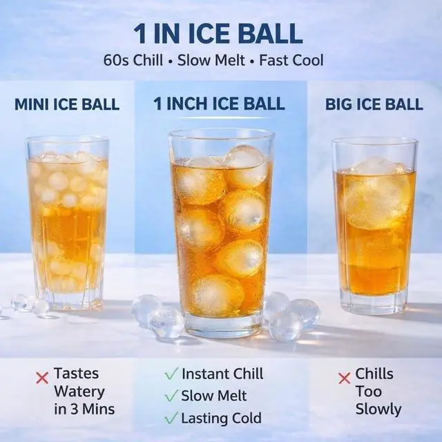 Alt view image 5 of 7 - Ice Cube Tray with Lid and Bin - Round Ice Trays for Freezer with Lid - Ice Cube Trays for Freezer with Ice Container (1"-2PACK Blue)