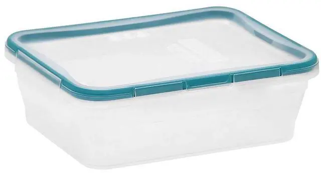 Alt view image 4 of 7 - Plastic Total Solution 3-Pack (8.5-Cup) Food Storage Containers Set, Leakproof & Airtight Plastic Locking Lids Rectangular Containers, BPA-Free Lids, Microwave Dishwasher Freezer Safe