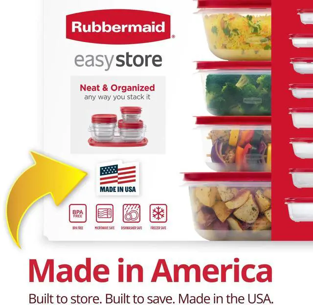 Alt view image 4 of 6 - EasyStore Large Containers, 18-Piece Set, Food Storage Containers with Lids