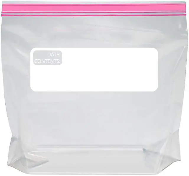 Alt view image 4 of 5 - Reclosable Quart Food Storage Bags with Double Zipper Seal, BPA Free, 150 Count