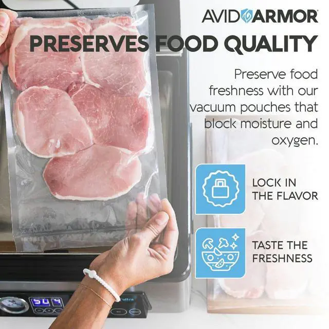 Alt view image 7 of 7 - Chamber Vacuum Sealer Bags 6x10" & 8x12" 280 Pack Heavy Duty Commercial Grade, BPA-Free Pouches for Sous Vide, Food Preservation, Meat Storage, Freezing, and Long-Term Storage