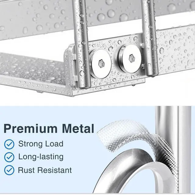 Alt view image 5 of 7 - Reusable Bag Drying Rack, Foldable Metal Stand for Reusable Ziplock & Silicone Storage Bags, Rustproof Kitchen Dryer, Silver