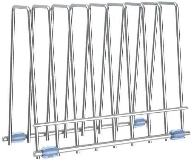 Main image of Reusable Storage Bags Rack, Drying Rack for Storage Bags, Stainless Stand for Reusable Freezer Containers & Vacuum Sealer Bags , File Organizer Desktop Storage, Kitchen Storage & Organization (Silver)