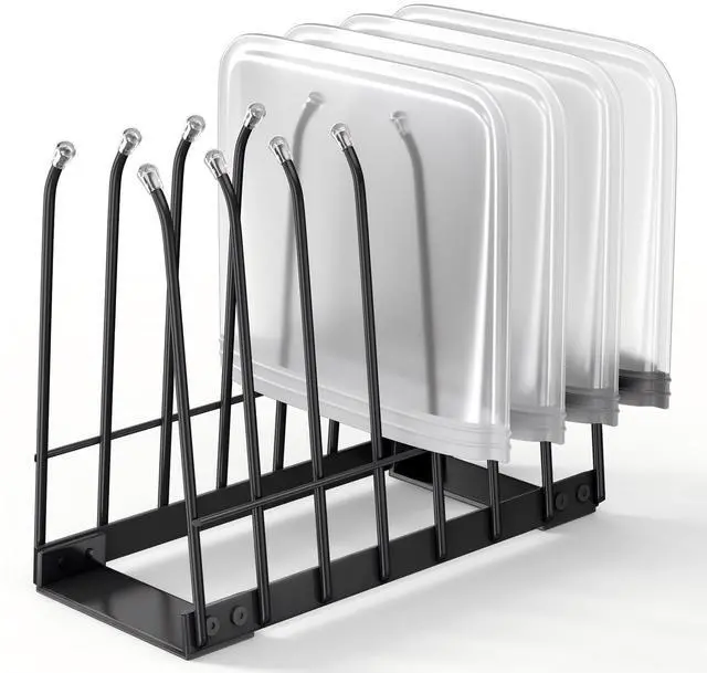 Main image of Reusable Bag Drying Rack, Bag Dryer Stand for Reusable Food Storage Bags, Ziplock & Vacuum Bags, Rustproof Kitchen Drying Rack, Black