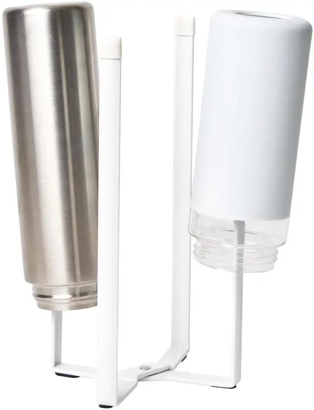 Main image of Home Tower Kitchen Multi Eco Stand - Multifunctional Plastic Bag Holder Bottle Dryer - Steel