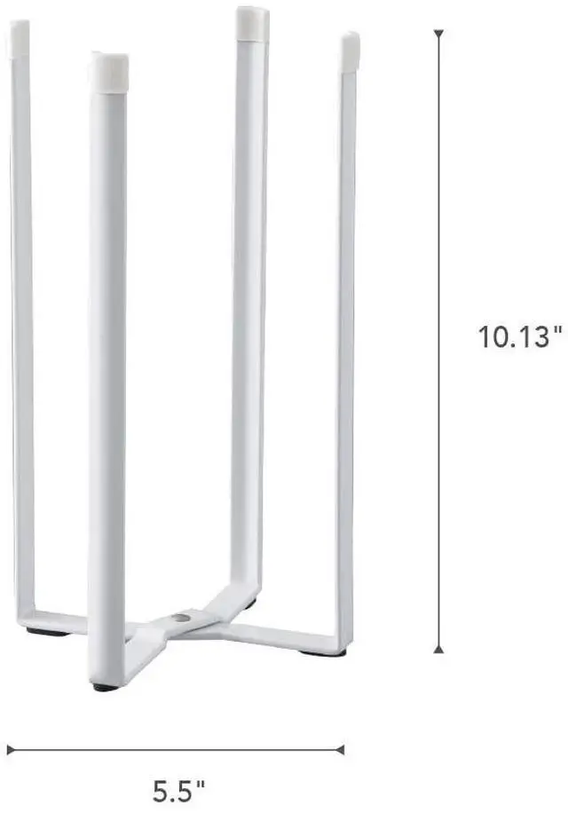 Alt view image 7 of 7 - Home Tower Kitchen Multi Eco Stand - Multifunctional Plastic Bag Holder Bottle Dryer - Steel