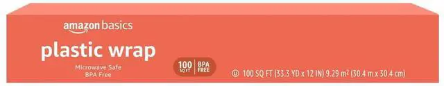 Alt view image 2 of 6 - Plastic Food Wrap, BPA Free, Microwave Safe with Tight Seal, 300 Sq Ft, Pack of 3, 100 Sq Ft Rolls