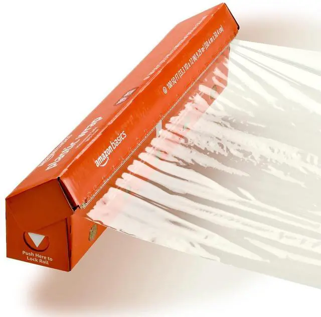 Alt view image 3 of 6 - Plastic Food Wrap, BPA Free, Microwave Safe with Tight Seal, 300 Sq Ft, Pack of 3, 100 Sq Ft Rolls