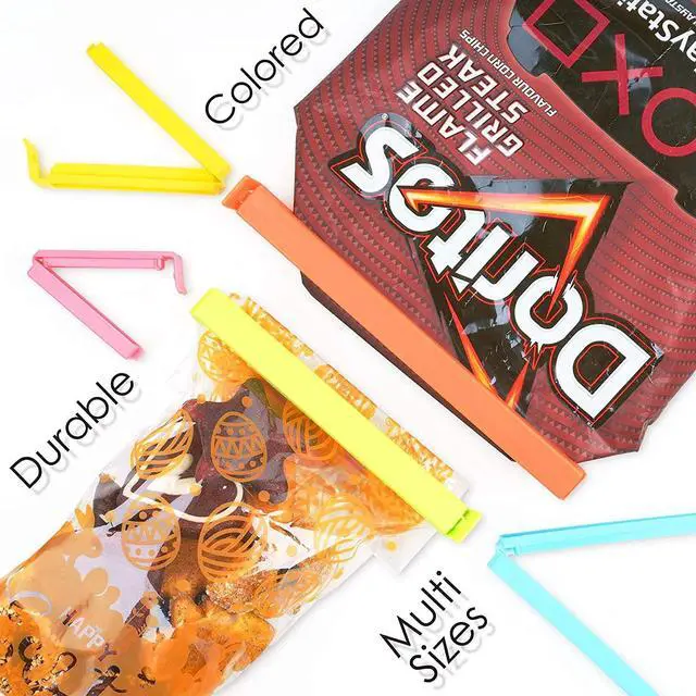 Alt view image 4 of 5 - Food Bag Sealing Clips,27pcs Assorted Size Plastic Bag Sealing Clips for Snack Coffee Potato Chip Food Storage Bag