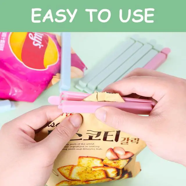 Alt view image 3 of 7 - 40 PCS Sealing Clip Bag Plastic Bag Chip Clips Large Size Food Bag Clips for Food Storage Kitchen and Home (5.9in x20, 4.72in x20)