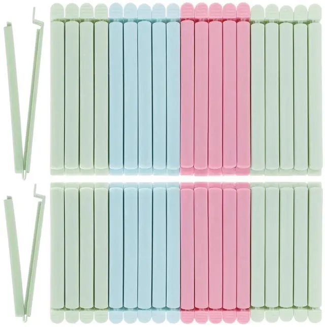Main image of 40 PCS Sealing Clip Bag Plastic Bag Chip Clips Large Size Food Bag Clips for Food Storage Kitchen and Home (5.9in x20, 4.72in x20)
