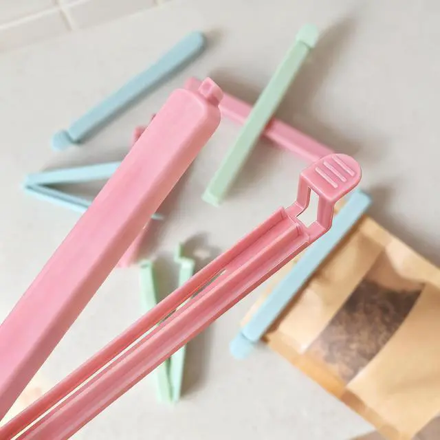 Alt view image 7 of 7 - 40 Pcs Food Bag Sealing Clips - 2 Sizes (4.72 in & 6.10 in) Airtight Chip Clips, Ideal for Kitchen, Snack & Cereal Storage, 3 Assorted Colors