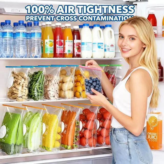 Alt view image 7 of 7 - 36Pcs Plastic Bag Sealer Sticks, Reusable Bag Sealing Clips with 5 Different Sizes, Keep Bags Airtight Watertight & Food Fresh, Easy Storage Accessories for Kitchen (Random Colors)
