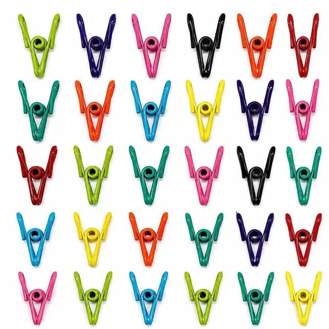 Main image of Chip Clips Bag 30 Pack Heavy Duty Food Storage Sealing Clamps for Snack Bags & Bread Multicolor Plastic Food Clips with Strong Spring Grip Kitchen Organization Bag Sealer