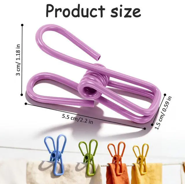Alt view image 3 of 7 - Chip Clips Bag 30 Pack Heavy Duty Food Storage Sealing Clamps for Snack Bags & Bread Multicolor Plastic Food Clips with Strong Spring Grip Kitchen Organization Bag Sealer