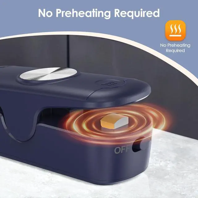 Alt view image 2 of 7 - Bag Sealer, 2 in 1 Mini Bag Sealer Heat Seal and Cutter, Portable Chip Bag Sealer Heat Sealer Bag Resealer for Snacks Candies Plastic Bag Food Storage (Batteries Included)