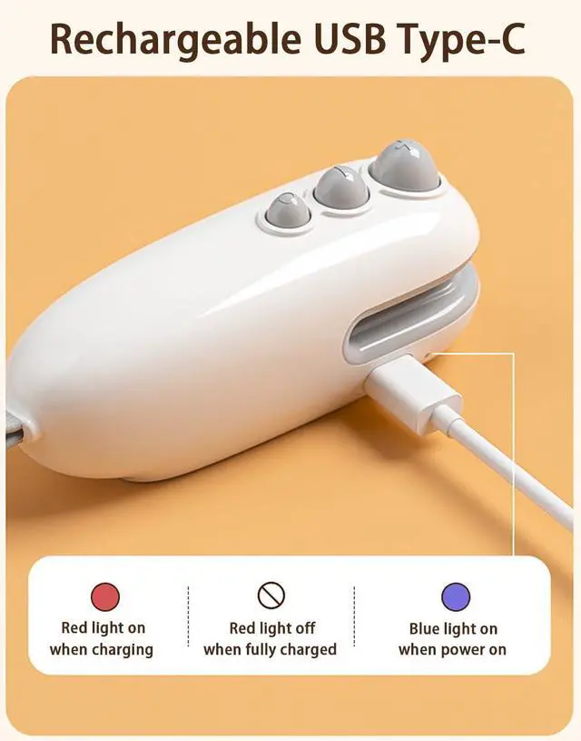 Alt view image 3 of 7 - Mini Bag Sealer, 2 in 1 Bag Sealer Heat Seal with Cutter and Magnet, USB-C Rechargeable Portable Handheld Resealer Machine, Food Storage Sealer for Plastic Bags, Snack Bags, Chip Bags