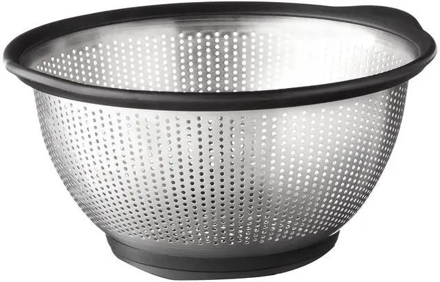Main image of Stainless Steel Colander, 5 Quart, Black