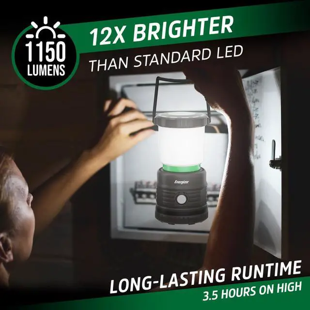 Alt view image 2 of 7 - LED Camping Lantern X1000, Bright and Rugged Tent Light, Water-Resistant Rechargeable Lantern for Camping, Hiking, Fishing, Emergency, Portable Light (USB Cable Included)