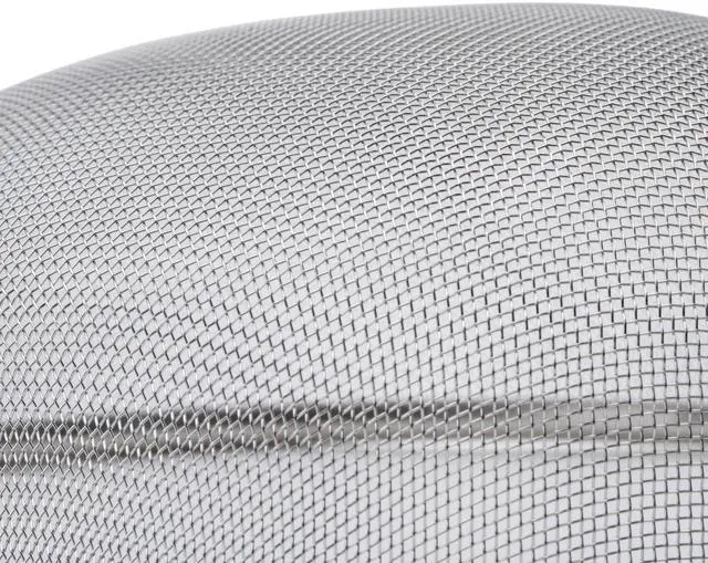 Alt view image 2 of 4 - Strainer with Single Fine Mesh, 8-Inch Diameter, Medium, Stainless Steel, Tan,Silver