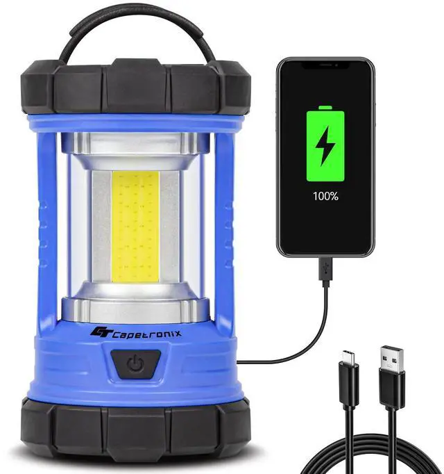 Main image of Camping Lantern, 3200LM LED Lanterns for Power Outages, 4600mAh Phone Charger & Rechargeable Lantern, 5 Light Modes Lantern Flashlight for Hurricane/Emergency/Storm, CT CAPETRONIX Camping Accessories
