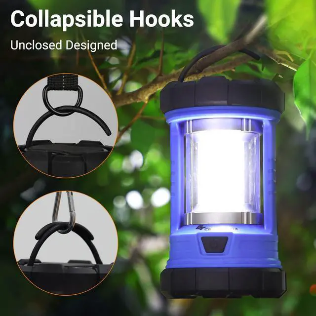 Alt view image 5 of 7 - Camping Lantern, 3200LM LED Lanterns for Power Outages, 4600mAh Phone Charger & Rechargeable Lantern, 5 Light Modes Lantern Flashlight for Hurricane/Emergency/Storm, CT CAPETRONIX Camping Accessories