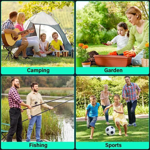 Alt view image 7 of 7 - Collapsible Wagon Cart with Wheels Foldable, 360 lbs Heavy Duty Folding Utility Wagon - Portable All Terrain Grocery Cart for Groceries/Shopping/Outdoor/Camping/Fishing/Sports