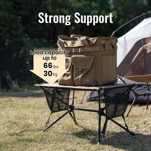Alt view image 5 of 7 - VENTARA Camping Table, Ultralight Foldable Table Sturdy & Quick Setup, Weighs Only 2.4 lbs, Perfect for Camping, Hiking, Backpacking, Picnic, Beach, Travel