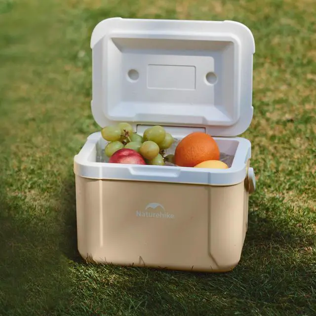 Alt view image 6 of 7 - 5.3 QT Hard Cooler, Mini Insulated Ice Chest Box, Portable Ice Retention Cooler for Beach Camping Picnic Fishing Barbecue